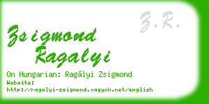 zsigmond ragalyi business card