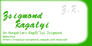 zsigmond ragalyi business card